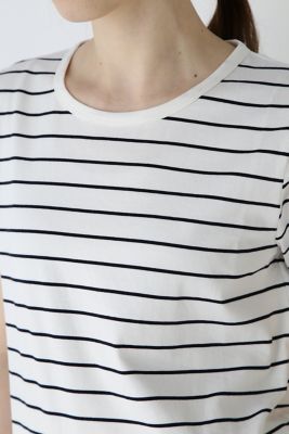◆オーガニック綿天竺半袖ボーダーＴシャツ（０７７４１６０３０７）