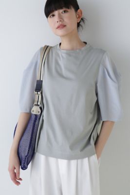 ◆袖布帛ドッキングプルオーバー（０７７４１６０５００）