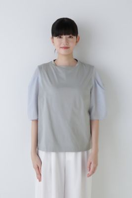 ◆袖布帛ドッキングプルオーバー（０７７４１６０５００）
