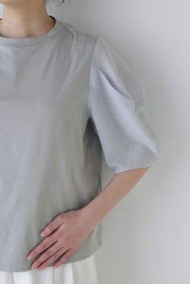 ◆袖布帛ドッキングプルオーバー（０７７４１６０５００）