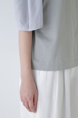 ◆袖布帛ドッキングプルオーバー（０７７４１６０５００）