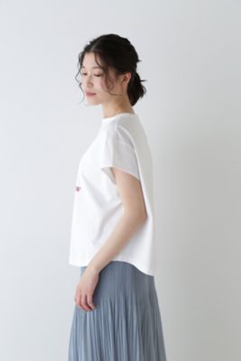 ◆パッチワークフェザー柄カットソー（０７７４１６０５０６）