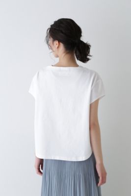 ◆パッチワークフェザー柄カットソー（０７７４１６０５０６）