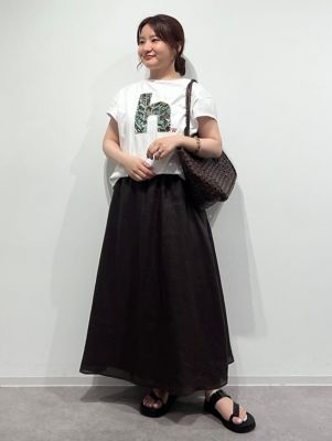 ◆パッチワークフェザー柄カットソー（０７７４１６０５０６）