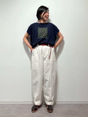 ◆パッチワークチョウ柄カットソー（０７７４１６０５０７）