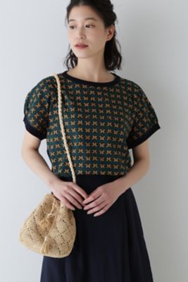 ＜human woman (Women)＞◆布帛ドッキングＴ（０７７４１６０５０８）