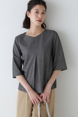 ◆４０／ジャガード千鳥ジャージカットソー（０７７４１６０６００）