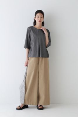 ◆４０／ジャガード千鳥ジャージカットソー（０７７４１６０６００）
