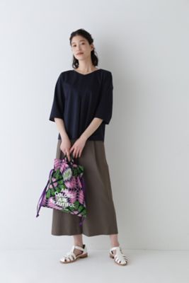 ◆４０／ジャガード千鳥ジャージカットソー（０７７４１６０６００）