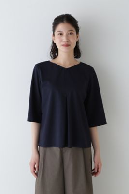 ◆４０／ジャガード千鳥ジャージカットソー（０７７４１６０６００）