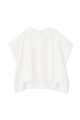 human woman 異素材コンビカットソー 24SS 日本製 ◇異素材コンビカットソー（0774160601） | human