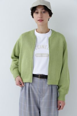 ◆ギマコットンジップアップカーディガン（０７７４１７０２００）