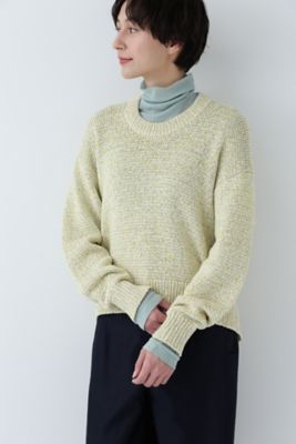 【SALE】human woman (Women)/ヒューマンウーマン カラーミックスニット(0774170203) イエロー トップス【三越伊勢丹/公式】