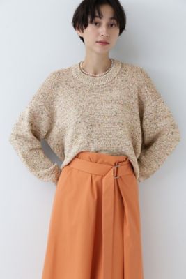 【SALE】human woman (Women)/ヒューマンウーマン カラーミックスニット(0774170203) ピンク トップス【三越伊勢丹/公式】