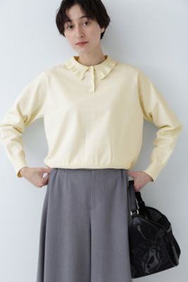 ＜human woman (Women)＞◆フリルカラーポロ（０７７４１７０２０４）