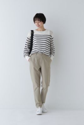 ◆メッシュボーダーニット（０７７４１７０３０２）
