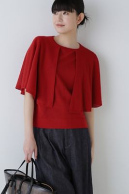 ＜human woman (Women)＞◆ケープスリーブニット（０７７４１７０５００）