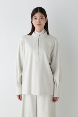 ◆セミ梳毛ツイルブラウス（０７７４２１０００１）