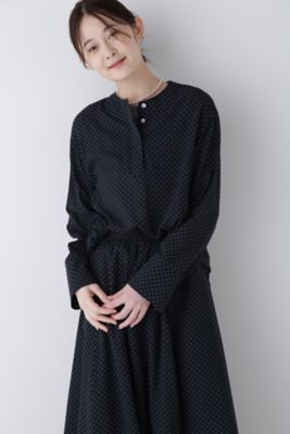 ＜human woman (Women)＞◆ドットＰＴ綿シルクジョーゼットブラウス（０７７４２１０００２）