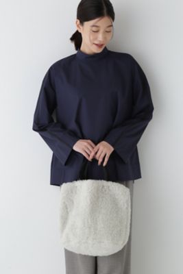 【SALE】human woman (Women)/ヒューマンウーマン タイプライターライン入ボリュームブラウス(0774210007) ネービー120 トップス【三越伊勢丹/公式】