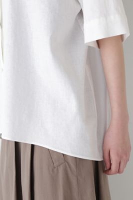 ◆綿麻半袖シャツ（０７７４２１０７０４）