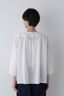 ◆インド刺繍コットンボイルブラウス（０７７４２１０７０６）