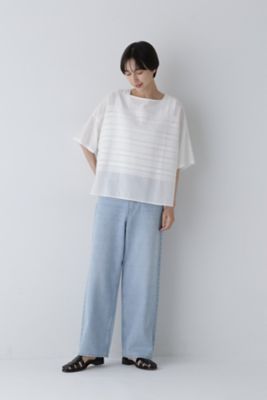 ◆インドピンタックコットンボイルブラウス（０７７４２１０７０７）