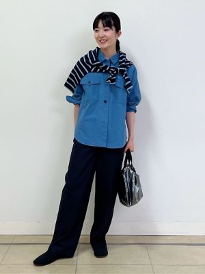 ◆近江晒シャツブルゾン（０７７４２１０８０１）