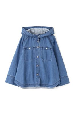 ◆ライトオンスデニムフードブラウス（０７７４２１０８０４）