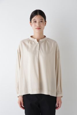 ◆綿シルクローンビエラタンブラーブラウス（０７７４２１０８０６）