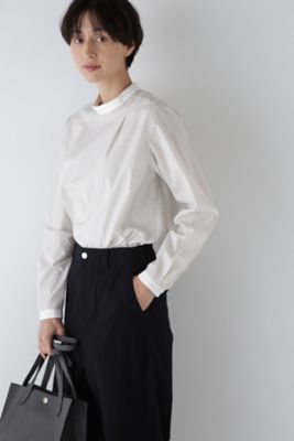◆シルプレシュランクストライプブラウス（０７７４２１０９００）