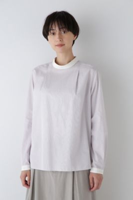 ◆シルプレシュランクストライプブラウス（０７７４２１０９００）
