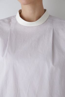 ◆シルプレシュランクストライプブラウス（０７７４２１０９００）