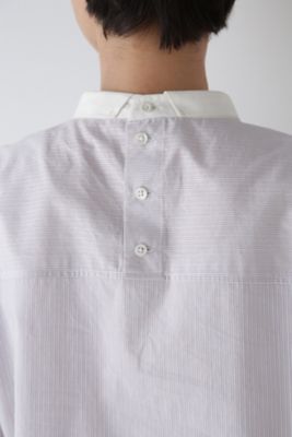 ◆シルプレシュランクストライプブラウス（０７７４２１０９００）