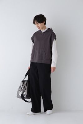 ◆スタンドフリルストライプブラウス（０７７４２１０９０５）