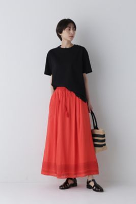 ◇インド刺繍コットンボイルスカート（0774220704