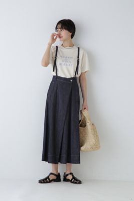 THE SIMPLE FOLK 吊りスカート ◇ライトオンスデニム吊り付きスカート（0774220705