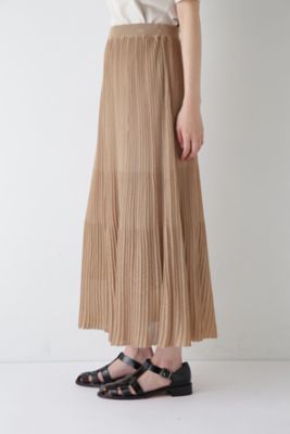 tan ニットスカート ◇シアーニットスカート（0774227800） | human woman