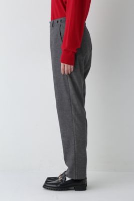 ◆ピケスウェードストレートパンツ（０７７４２３０００１）