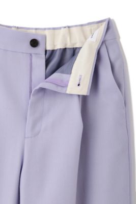 ◆ウールフラノワイドテーパードパンツ（０７７４２３０１０４）