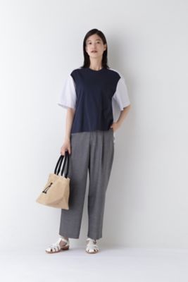 ◆ＰＥ／Ｃ／麻ストレッチパンツ（０７７４２３０７０１）