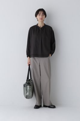 ◆コットンツイルセミワイドパンツ（０７７４２３０８０１）