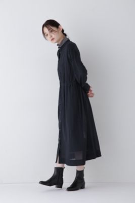 セール】◇ドットPT綿シルクジョーゼットワンピース（シャツ