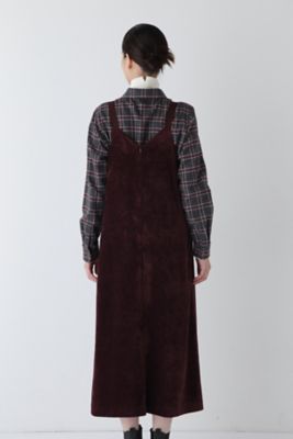 ◆ストレッチ別珍キャミワンピース（０７７４２４０１０４）