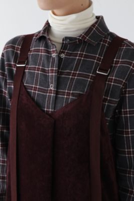 ◆ストレッチ別珍キャミワンピース（０７７４２４０１０４）