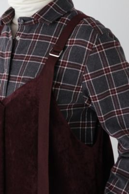 ◆ストレッチ別珍キャミワンピース（０７７４２４０１０４）