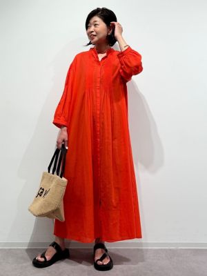 ◆インド刺繍コットンボイルワンピース（０７７４２４０７０１）