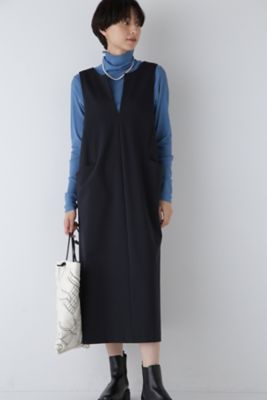 ヒューマンウーマン【美品】ストレッチポンチジャンパースカート 今期 v_T01VNE_02.jpg?$500$