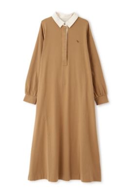 イエナ IENA ＆NAVY スキッパーフレアワンピース （カーキ A