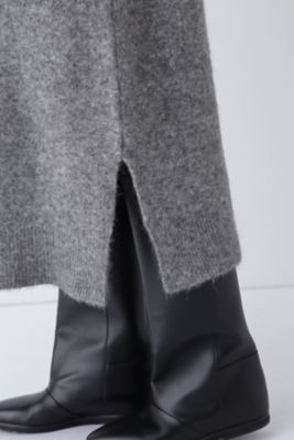 ◆モヘヤ混フーディーニットワンピース（０７７４２４７１００）